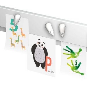 Artiteq Info Rail magnetisch incl mouse magnets wit.